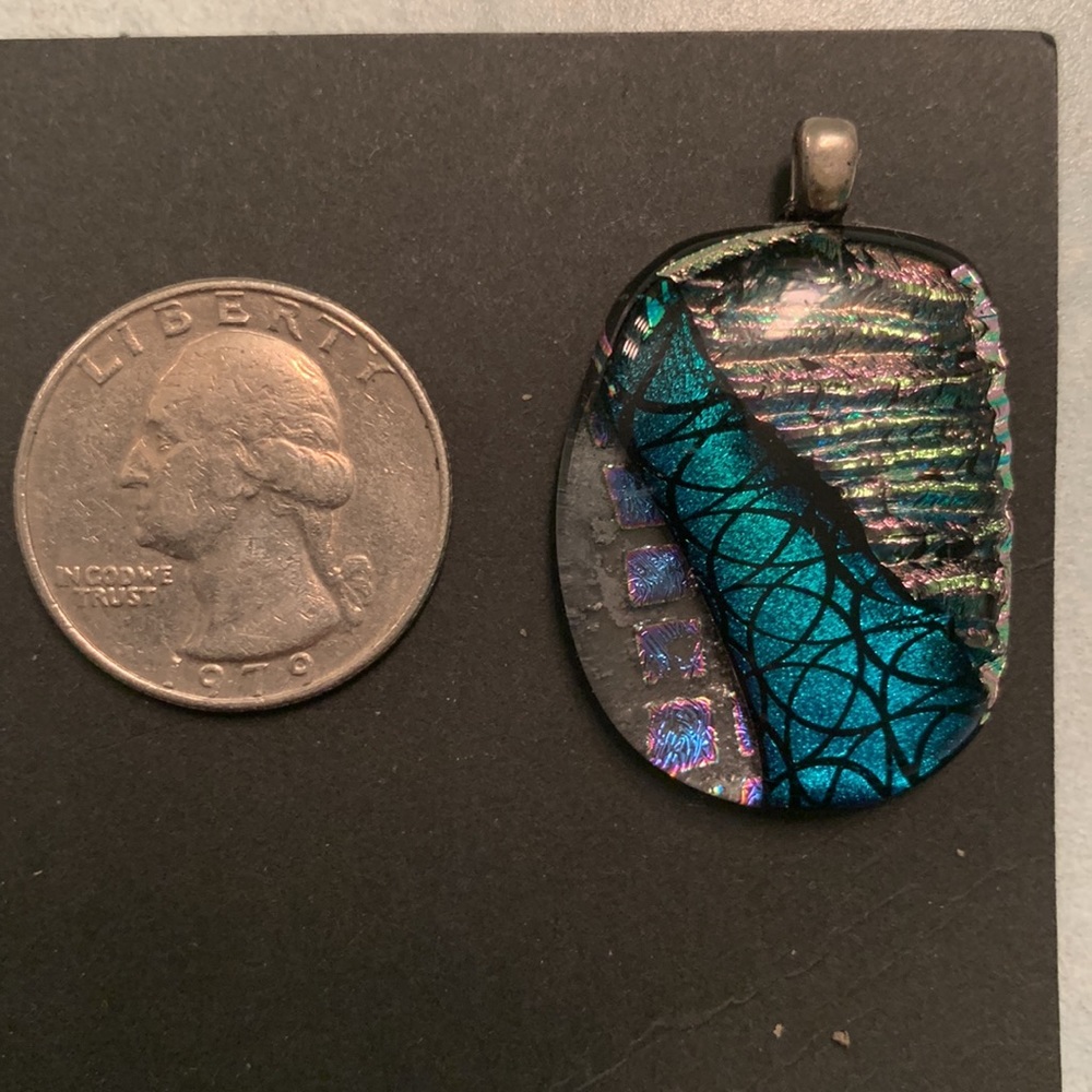 Glass Necklace Piece - Picture 2 of 3